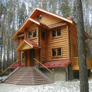 Дизайн домов из бруса